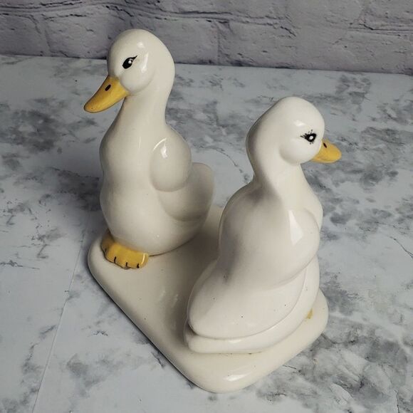 no brand Other - ‎Vintage 1980s Ceramic White Ducks